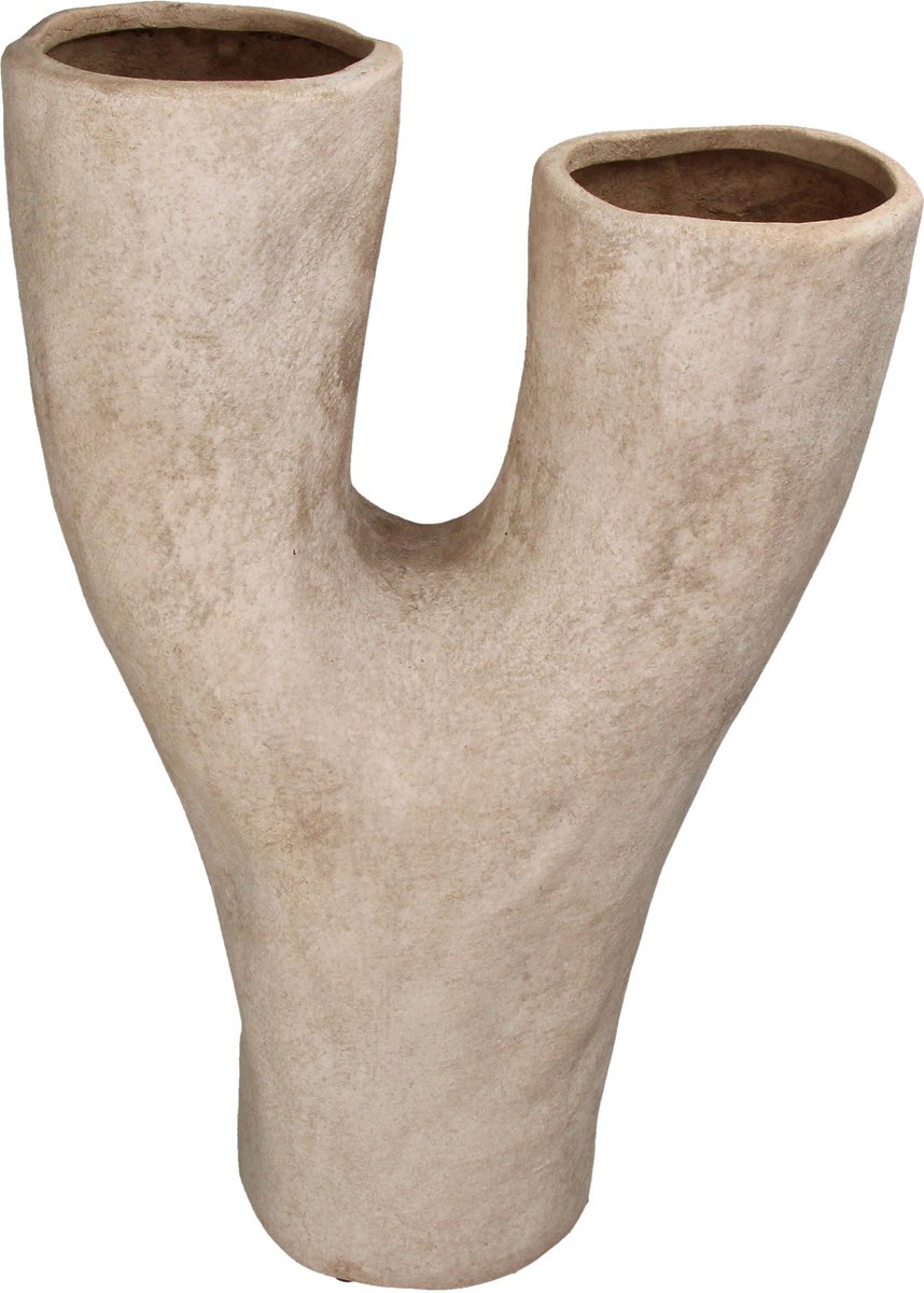 HD Collection Vaas Terracotta Ivoor 31x15x48.5cm Ivory
