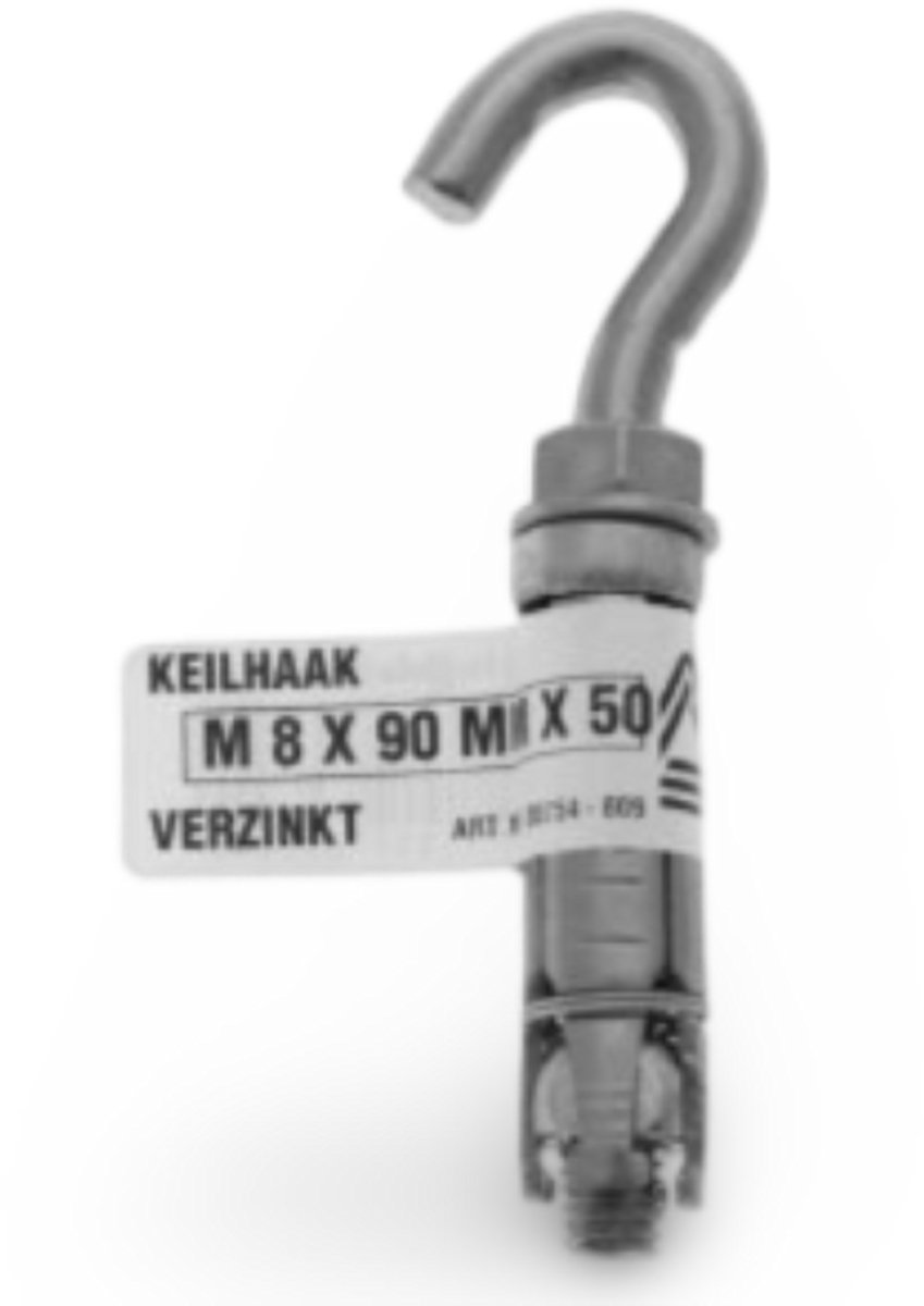 Deltafix - Keiltrekhaak m8x90x50 verz