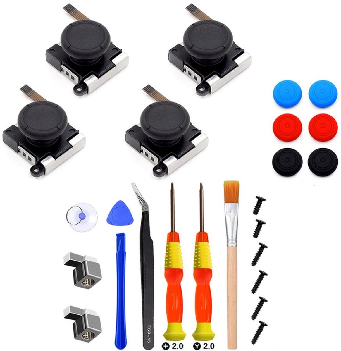 Reparatieset geschikt voor Nintendo Switch - Nintendo controller repareren - 25-delig - Reparatie setje - Kapotte controller - CHPN