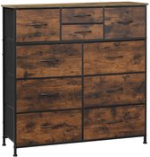 Bol.com Opbergkast - Ladekast - Ladekastje - Ladenkastje - Ladenkast - Industrieel Stijl - Metaal Frame - 8 Lades - voor Woonkam... aanbieding
