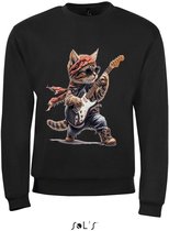 Sweat-shirt 2-173 Chat jouant de la guitare n° 223