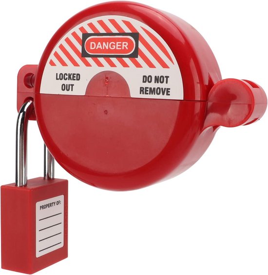 BigKing Gascilindervergrendeling, lockout tagout klepslot met veiligheidshangslot, hittebestendig, slagvast voor gaswaterkraan BigKing Gascilindervergrendeling, lockout tagout klepslot met veiligheidshangslot, hittebestendig, slagvast voor gaswaterkraan