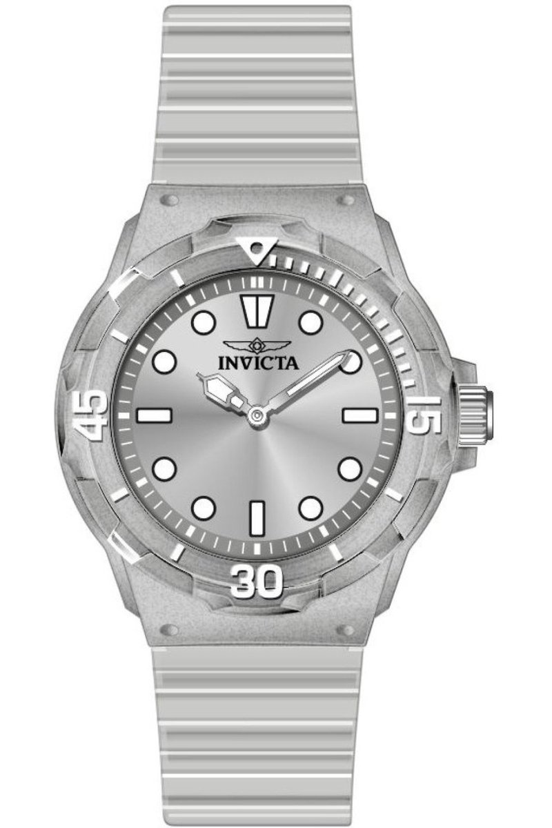 Invicta Celestial 49207 Dames Horloge - Waterdicht - Analoog - Quartz Uurwerk - Plastic met grijze Wijzerplaat - 35mm