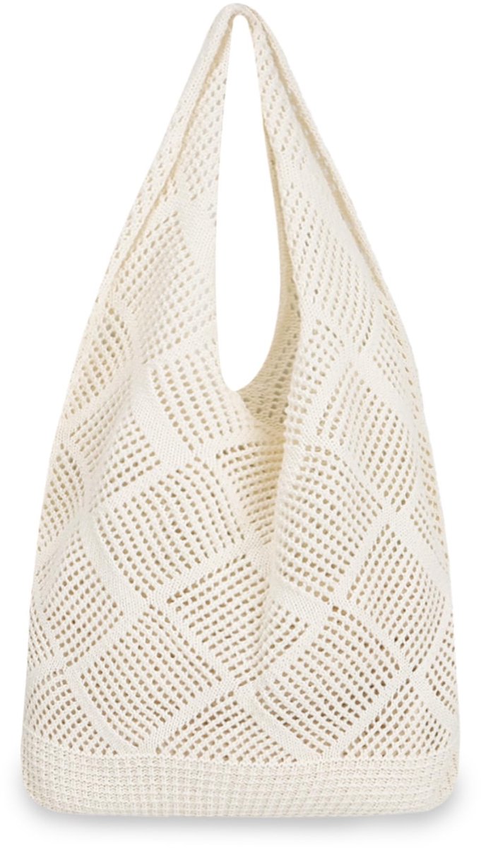 Ibenzoa® Handgemaakte Boho Strandtas voor Dames - Perfect voor Zomer en Vakantie
