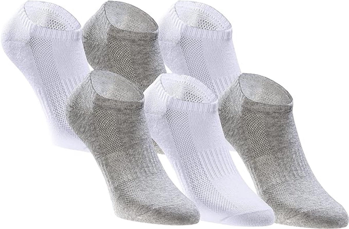 Sokken Tastic 6-pack Giftbox Wit-grijs Mix 39-42 - 43/46