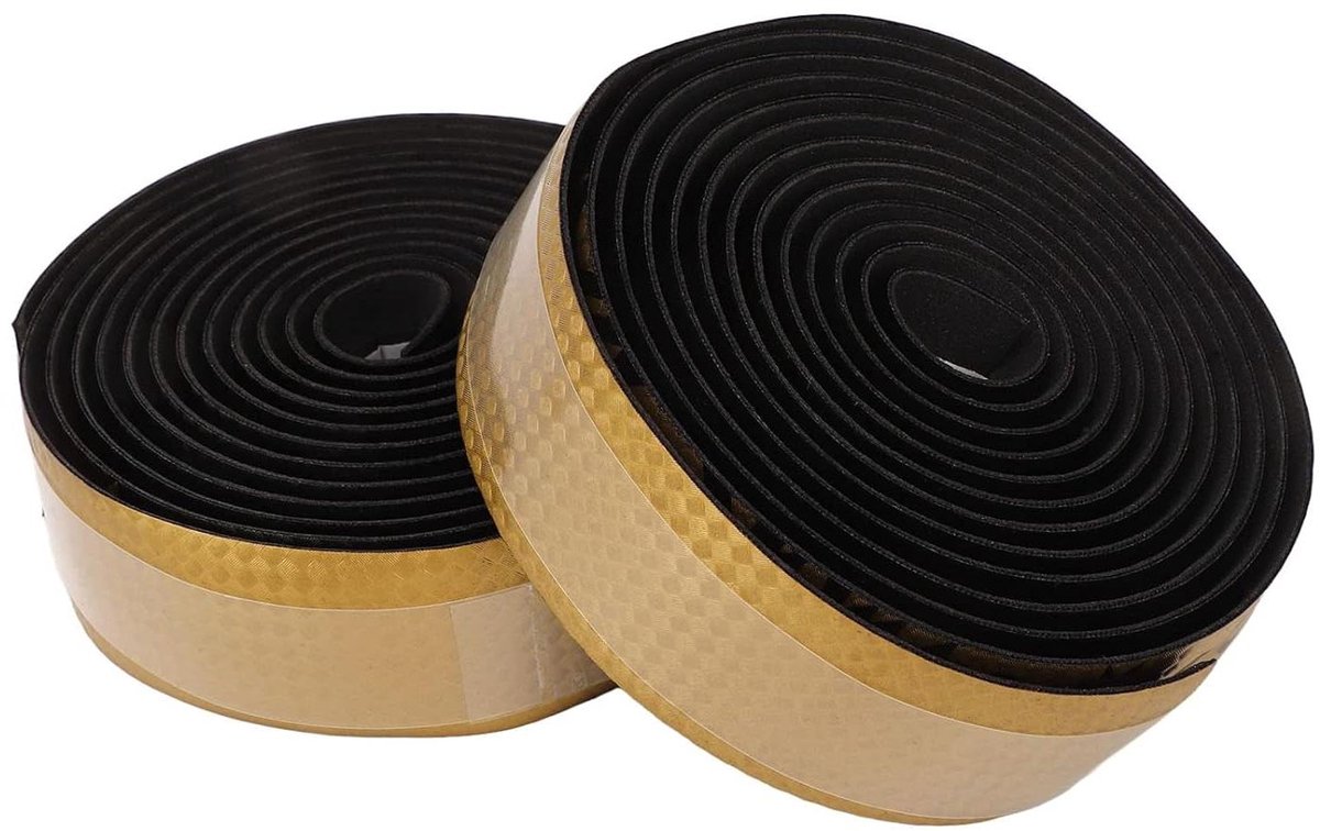 Bicycle Stuurband Carbon Fiber - Comfortabele Stuurband voor Racefietsen (Goud)