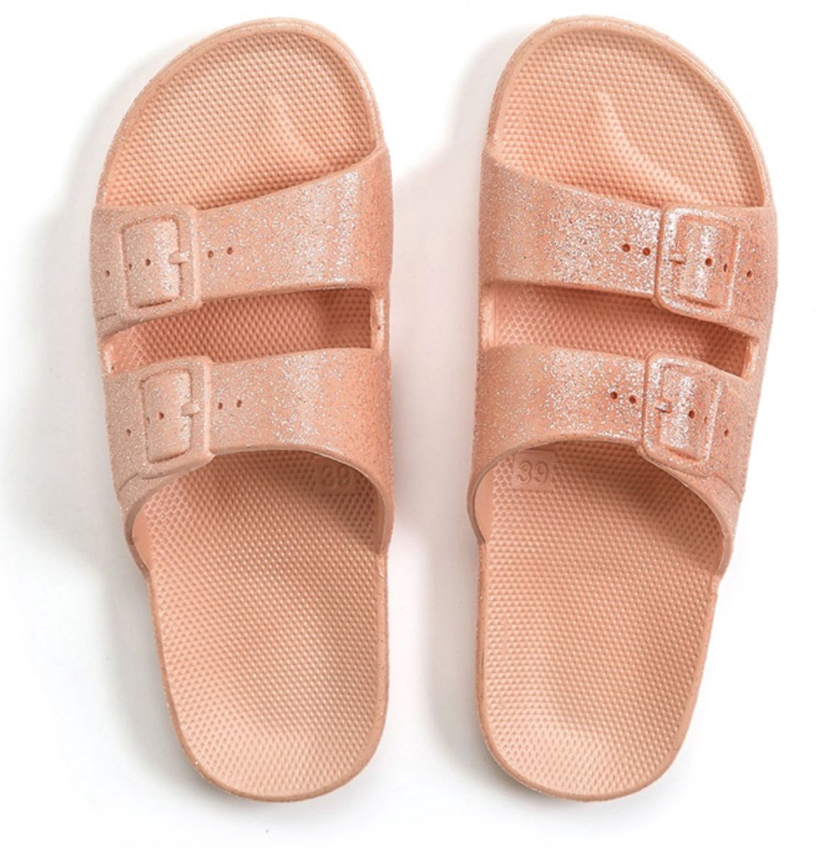 FREEDOM MOSES SLIPPERS APRICOT GLITTER Jongen/Meisje slippers / flipflops / badslipper - Roze - 41/42 - (634052225656)