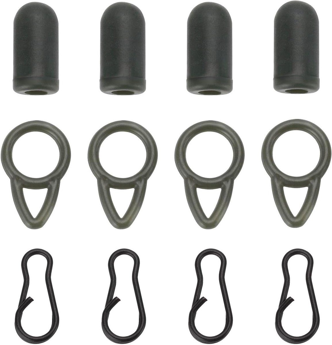 Allecto Plus - 16Sets Rig Swivels en Tackle Set voor Karper- en Witvissen