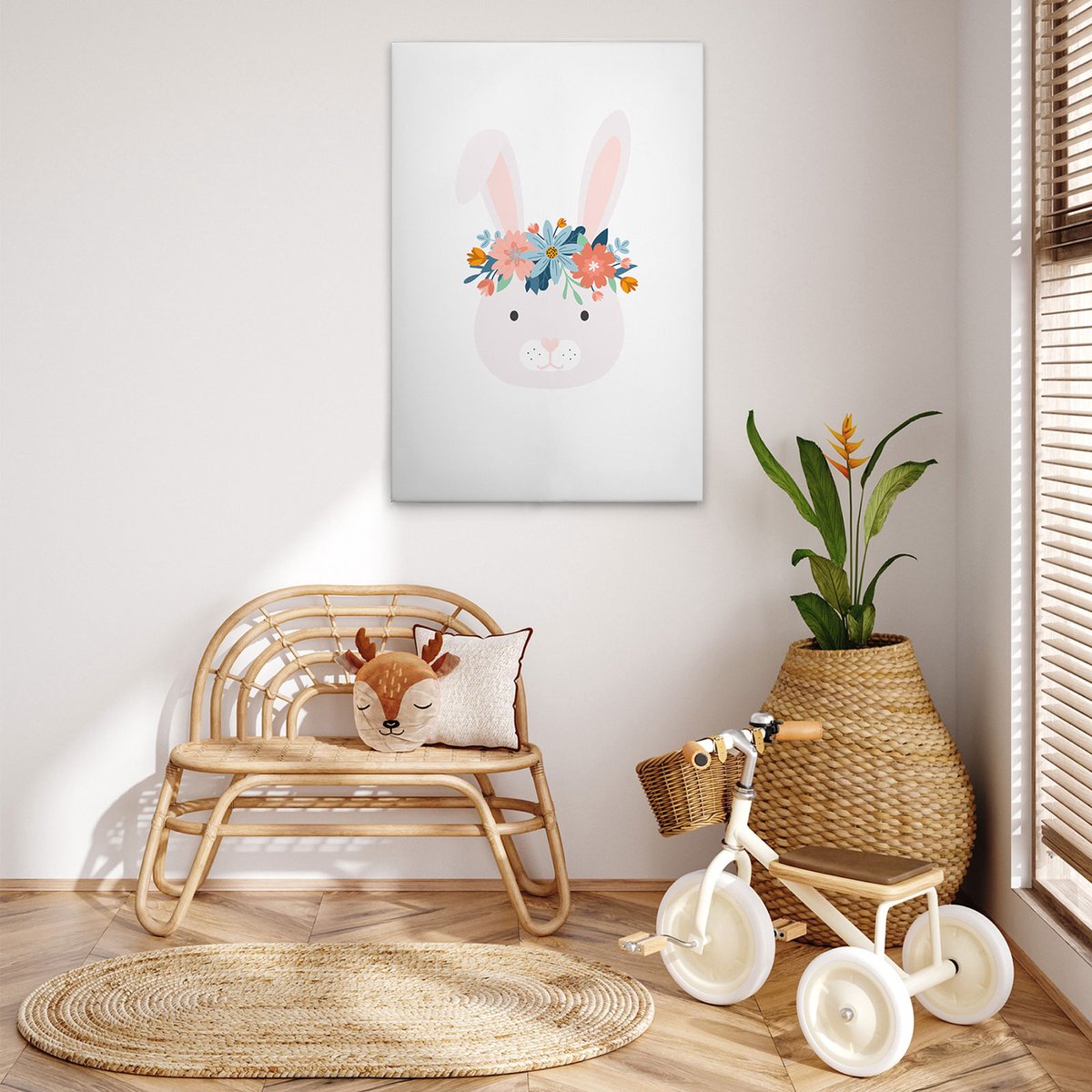 Canvas Flower Bunny 2 | DD132575