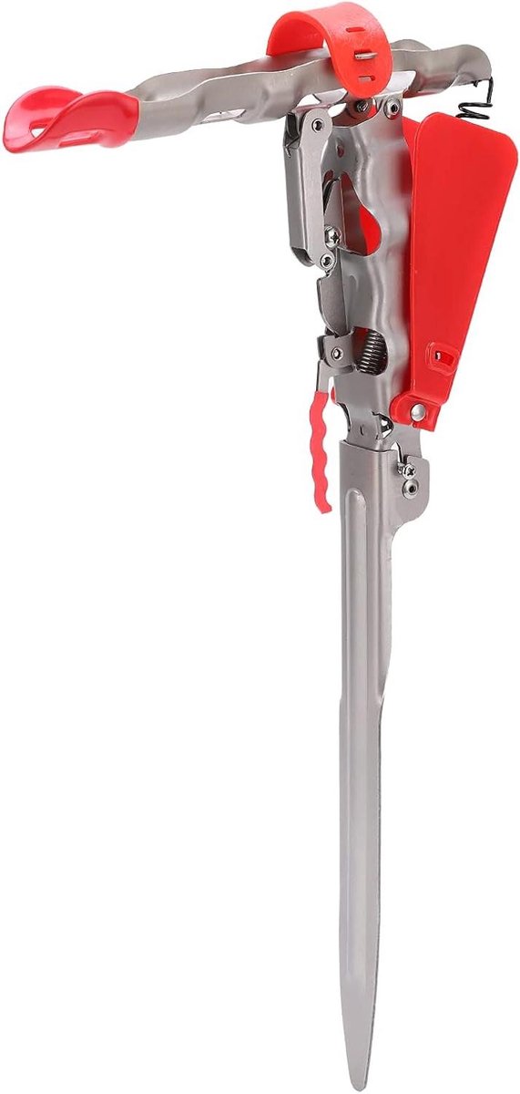 Automatische Hengelhouder - Roestvrijstalen Hengellifter Beugel met Rolondersteuning voor Vissers - Ideaal voor Buitenvissen en Visliefhebbers