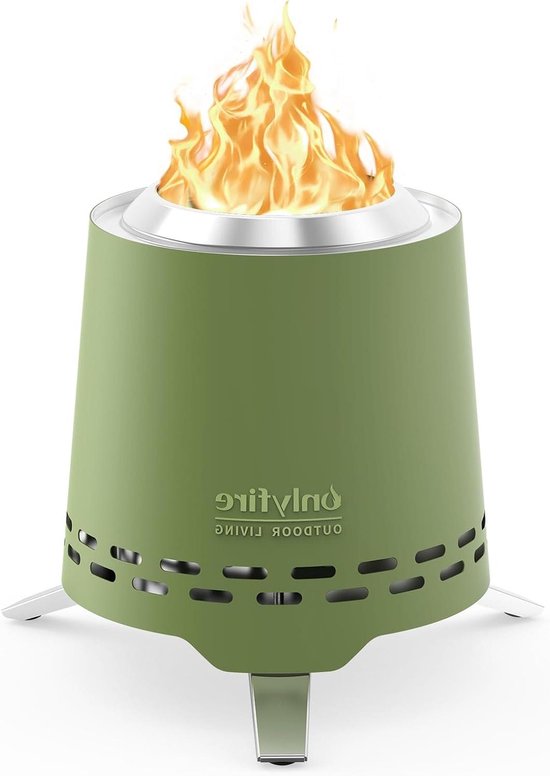 Portable Small Fire Tabletop Fire Pit 16.5CM Heat Resistant Smokeless Small Stove for ...