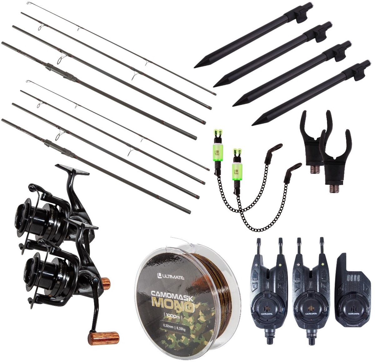 Ultimate Adventure Carp Travel Complete Set 11ft (3lbs) | Karper set