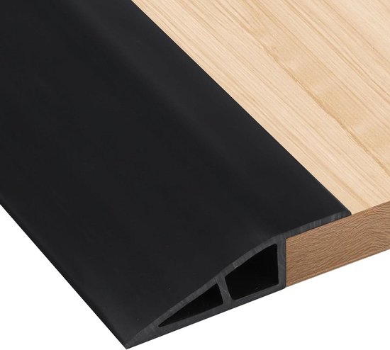 1 m pvc-rubberen rolstoeloprijplaat, zelfklevend, drempelverlager