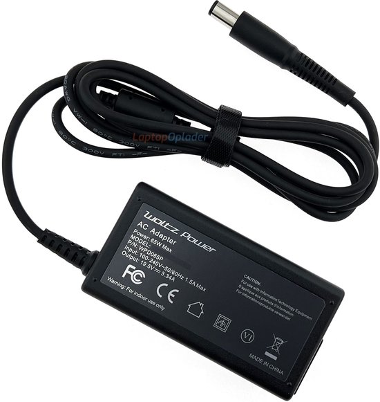 65W Laptop Oplader geschikt voor Dell Latitude 3190 (2-in-1) - Smart Pin 7.4x5.0mm