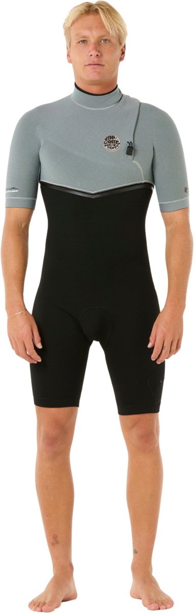 2025 Rip Curl Heren E Bomb 2mm Ritssluiting-vrij Shorty Wetsuit