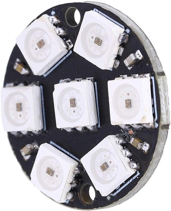 10er Set Kikumi LED-Treiberplatine – 7-Bit WS2812 5050 RGB, Integrierte Farb-LEDs, DC 5V / 4W, Für Kreative Lichtprojekte