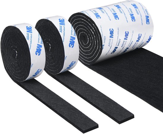 Viltband, zelfklevend, 6 m x 2 cm, viltstrips, plakvilt, viltband