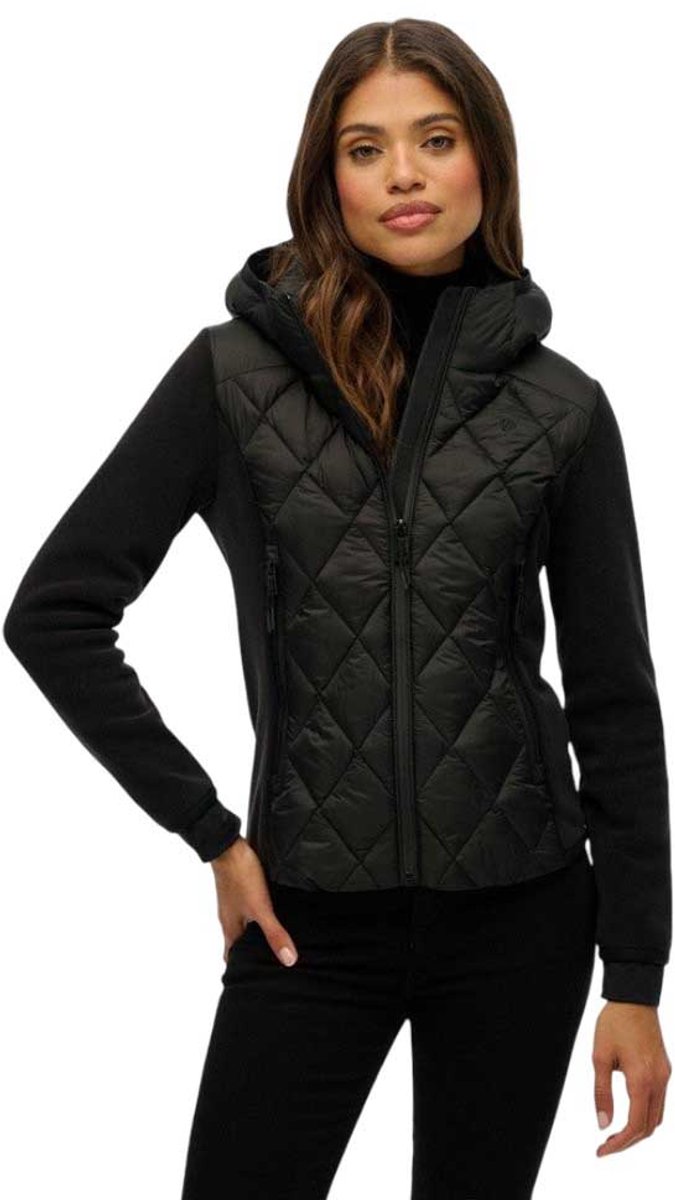 Superdry Heritage stormjack met capuchon Dames Gewatteerde jassen Zwart