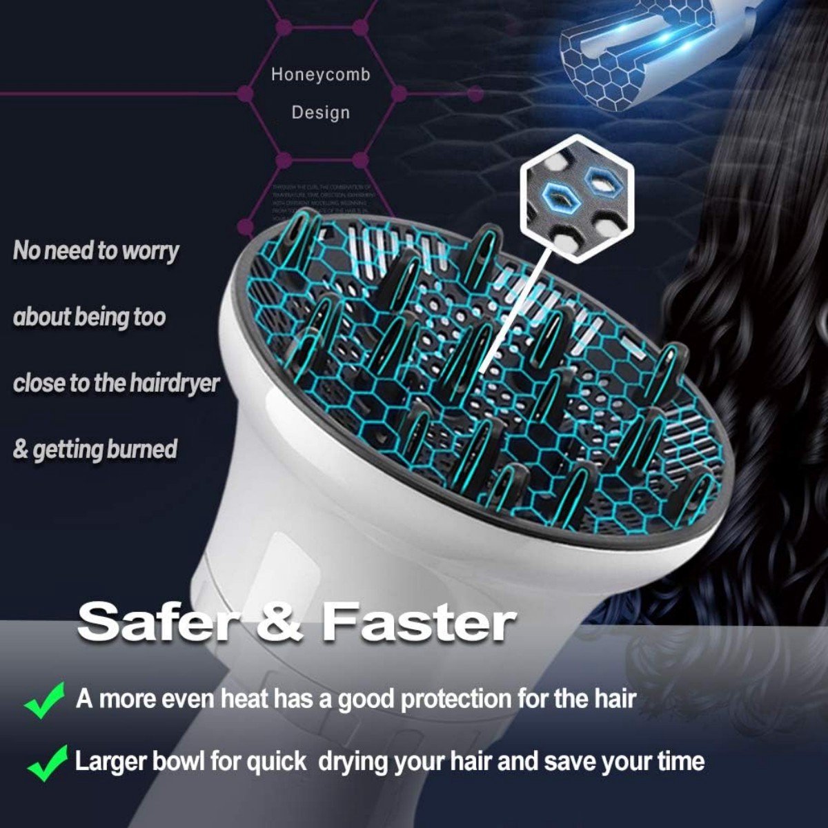 pinnacle living Universele Haardiffuser - Inclusief shampoo-kam-wit thumbnail 3