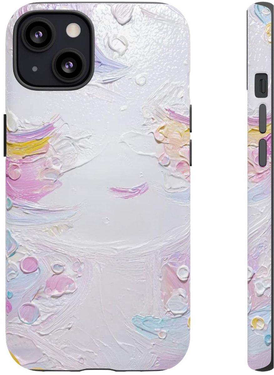 Abstracte Pastelkleuren Textuur – Telefoonhoesje Geschikt voor iPhone 13