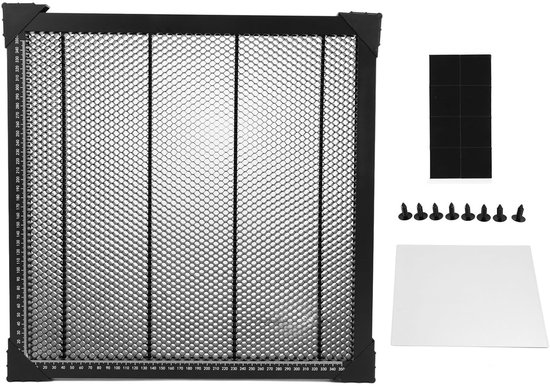 Honingraattafel, laserbed, aluminium plaat voor lasergraveerder, honingraat tafel voor lasergraveerder, laserwerkblad, honingraatlaser voor snijden en graveren, Standaard, 400*400 mm