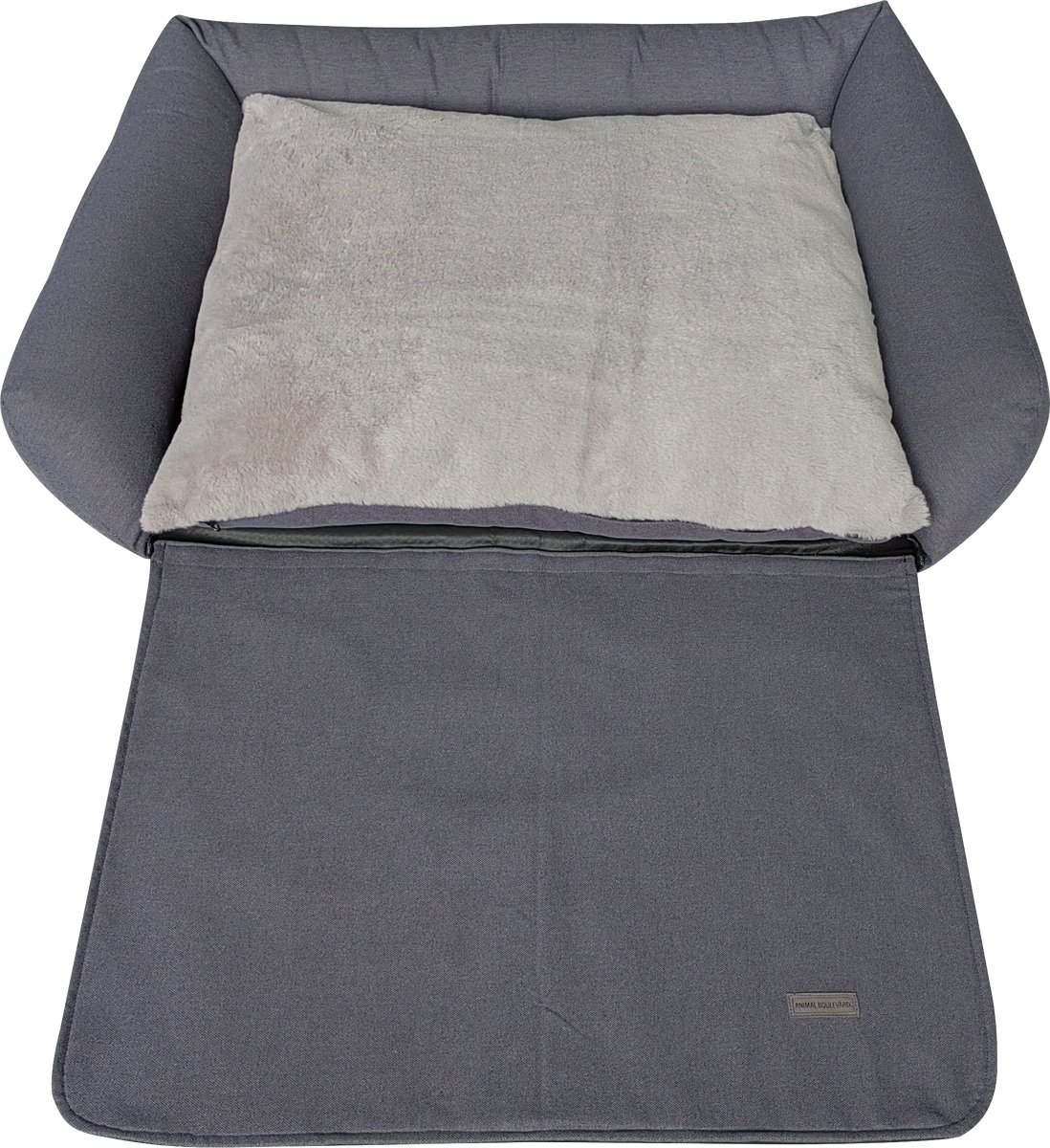 Animal Boulevard Home & Away - Autostoel - Kofferbak Beschermer - Kleur: Donkergrijs - Maat XL: 107x82x25 cm