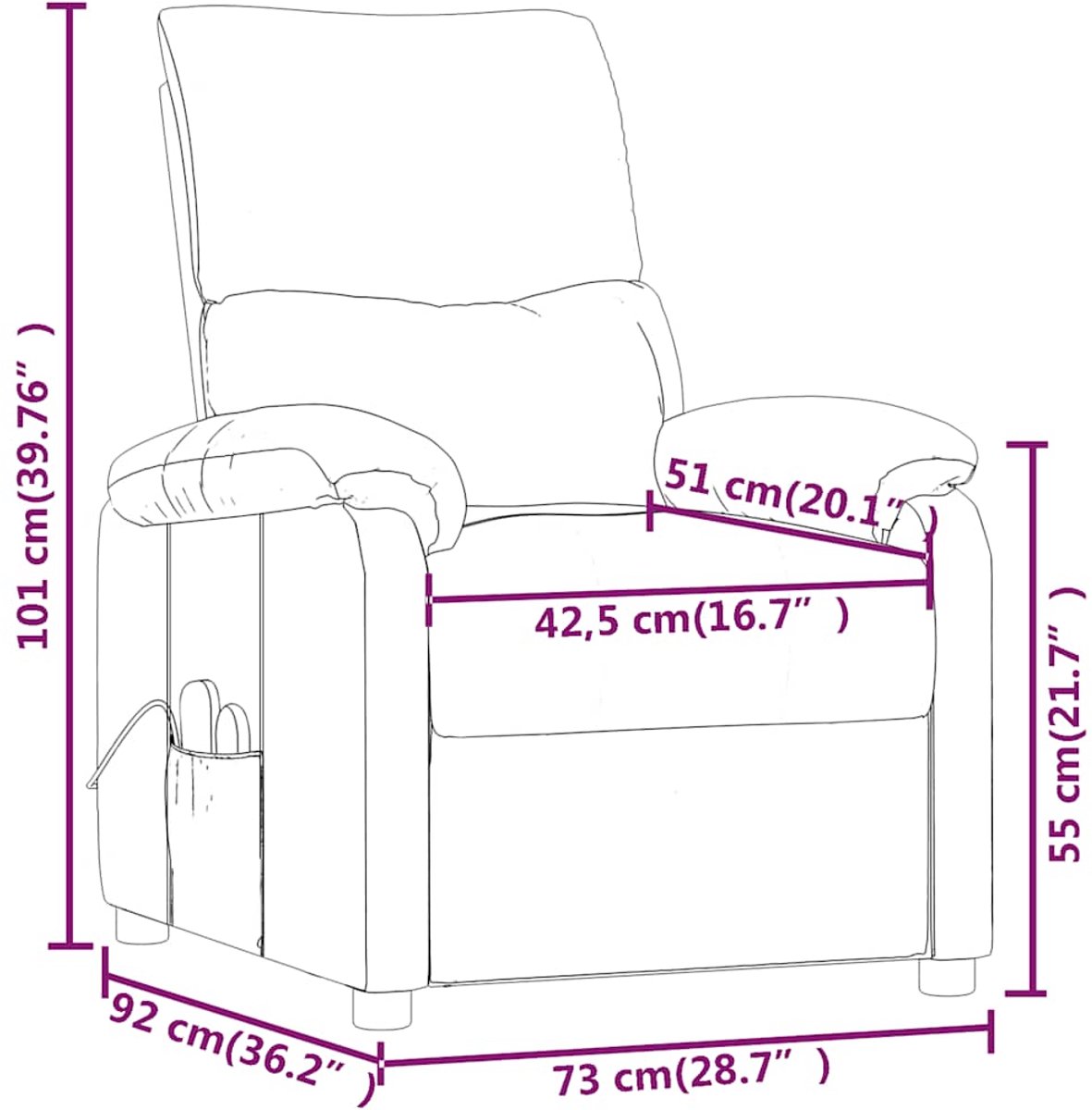 Afbeelding 3 van vidaXL Massagestoel Verstelbaar (EAN: 8720286053157)