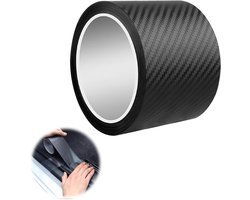 Inovra - Koolstoffolie Auto Instaplijsten - Bescherming Auto - Dorpellijsten - Carbon Fiber Stickers - Deurdrempels - Universeel Geschikt . - Autotoebehoren