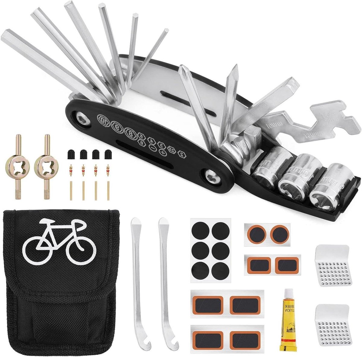 Inovra - Fietspatch Reparatie Set - Lekke Banden Zelfklevende Patches - Race MTB Woon-werkfietsen . - Bandenplakset