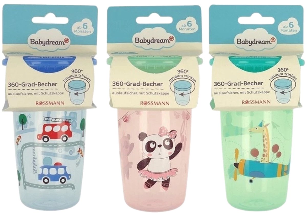 Babydream drinkbeker 300 ml assorti, doos 12 stuks