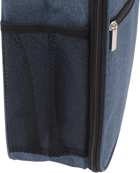 Geïsoleerde lunchtas van 6 liter - Oxford-stof - marineblauw - strandtas . — afbeelding 4