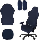 ANBWEHR Gamingsthuhl Gaming stoelhoes, 4 stuks, bureaustoel met armleuningen, stoelrug, stoelbekleding, bureaustoel, voor computerstoelen/dx racing/pc-stoelbekleding, stoel-geen stoel, zwart, 2 stuks
