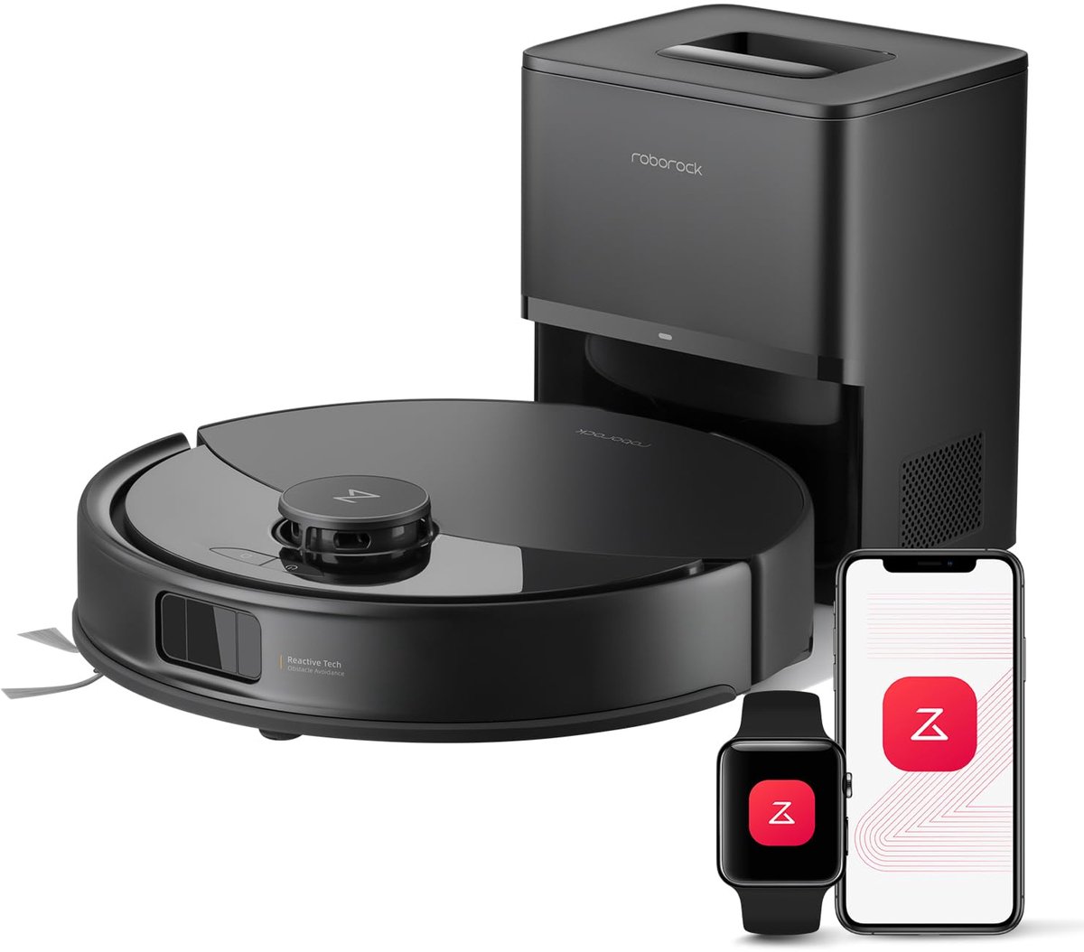 Afbeelding 2 van Roborock Q10 PF+ - Robotstofzuiger met dweilfunctie - 10000Pa - Dubbele anti-klit - automatisch wissen - LiDAR-navigatie - 8 mm automatisch liftend mopsysteem - verboden zone - S8+/Q8 Max+ upgrade (Q10 X5+) VS Q10 S5+