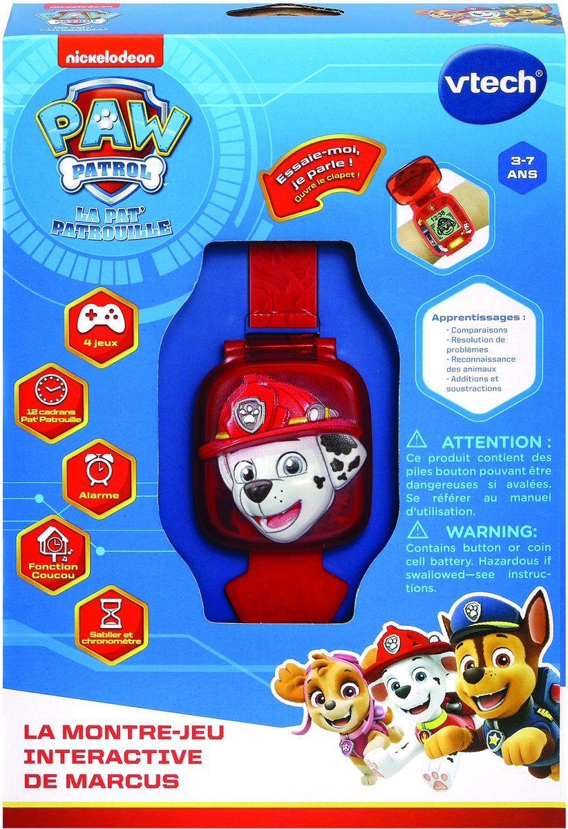 VTech PAW Patrol Marshall Learning Watch - Educatief Speelgoed - Maak Kennis met Cijfers en Problemen Oplossen - 3 tot 7 Jaar — afbeelding 6