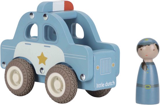 Little Dutch houten Politiewagen FSC