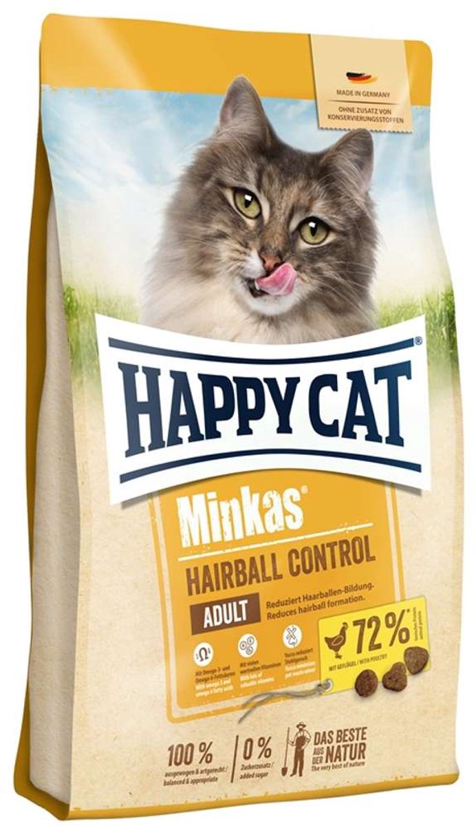 Happy Cat Happy Cat Minkas Adult Hairball Control Gevogelte - 1,5 kg