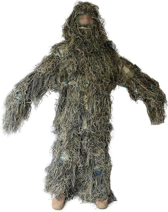 Foto: Jgs premium 5 delige camouflagekleding set junglebos ontwerp heren jachtset