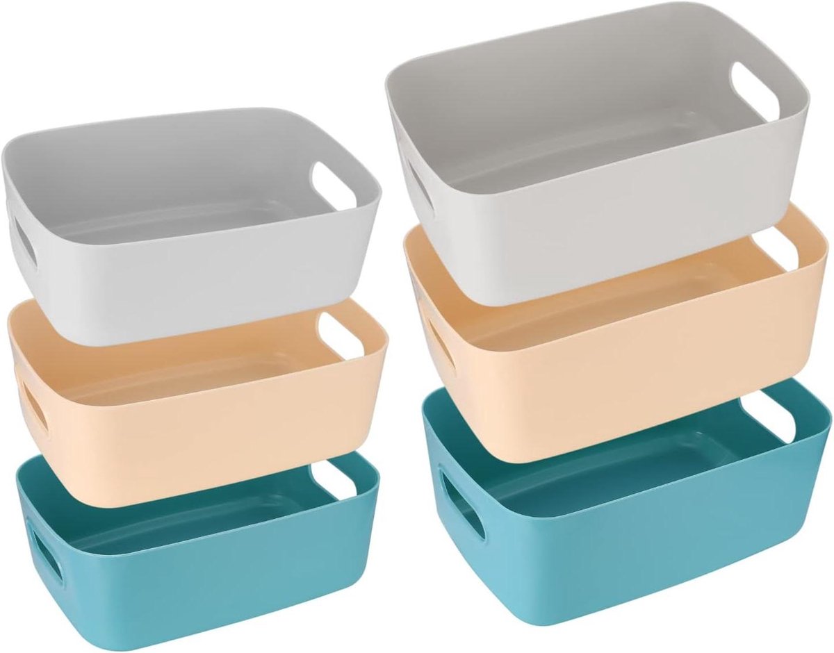 Allecto Premium - Opbergdoos Set - Keuken Organizer - Kunststof - Planken en Laden - Waskasten - 6 Stuks - (Kleur)
