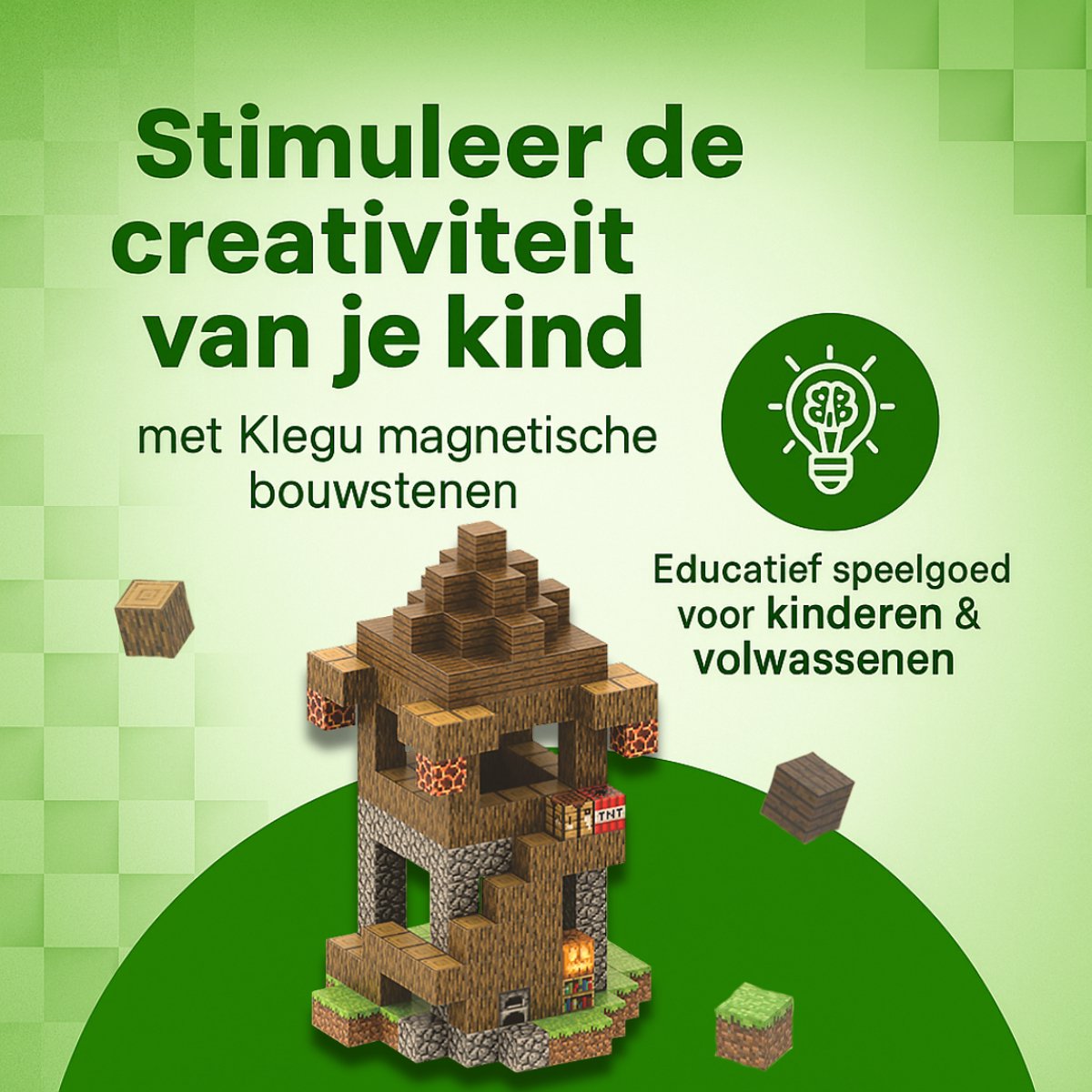 Magnetisch speelgoed – magnetisch bouwspeelgoed 224 stuks – magnetische bouwstenen - magnetische blokken – montessori speelgoed – magneten speelgoed - Uitkijktoren — cadeau in Spellen & Speelgoed - foto 6