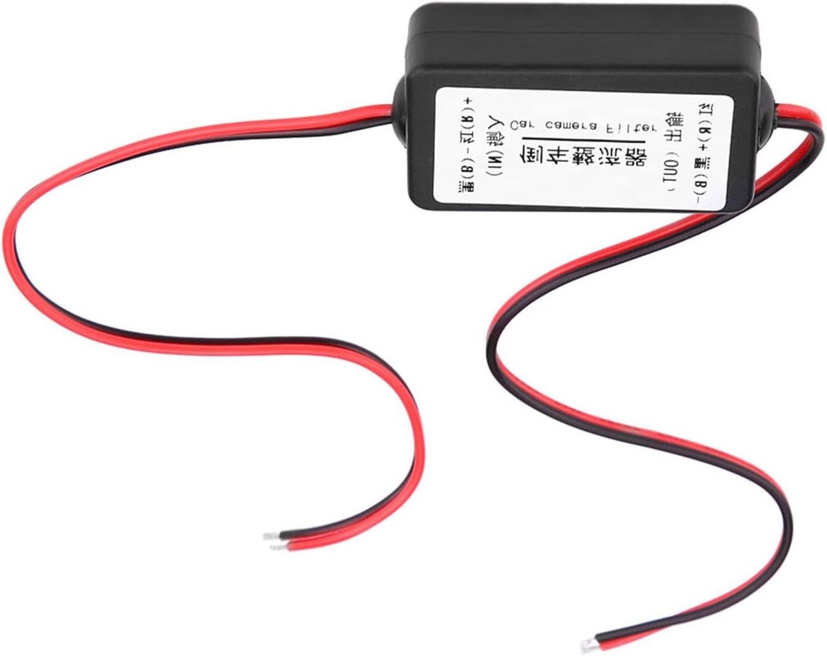 JGS Premium - Auto achteruitzicht Camera Power Filter met condensator en gelijkrichter