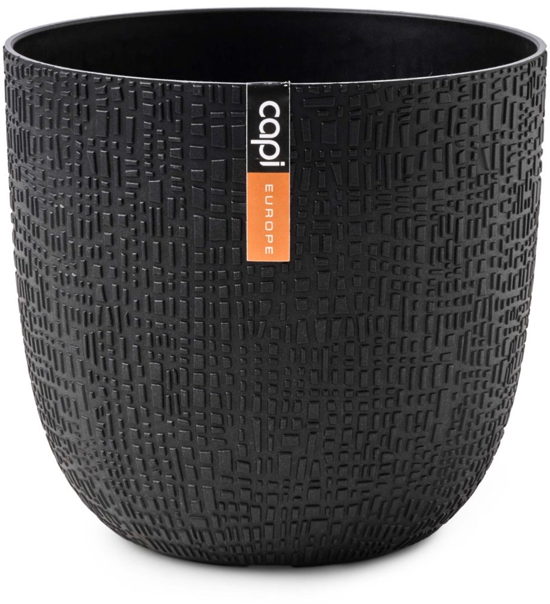 Capi Europe Pot de fleurs boule Skin Made With - 22x20 - Tissu noir
