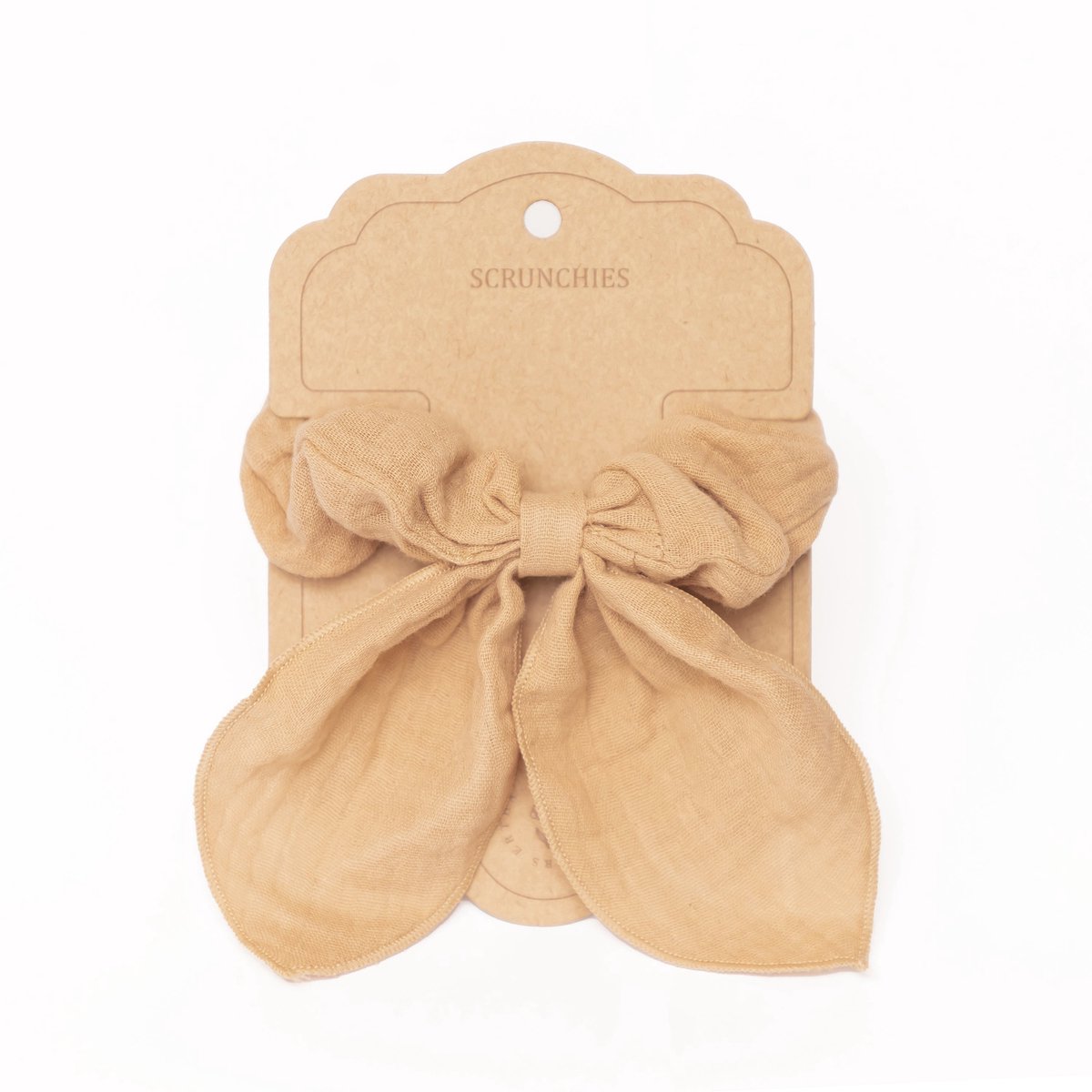 Mrs Ertha Scrunchies met strik - Sunshine