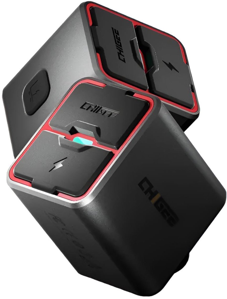 CHIGEE MFP0094 TR100 2-way USB A/C Fast Charger - Maat -