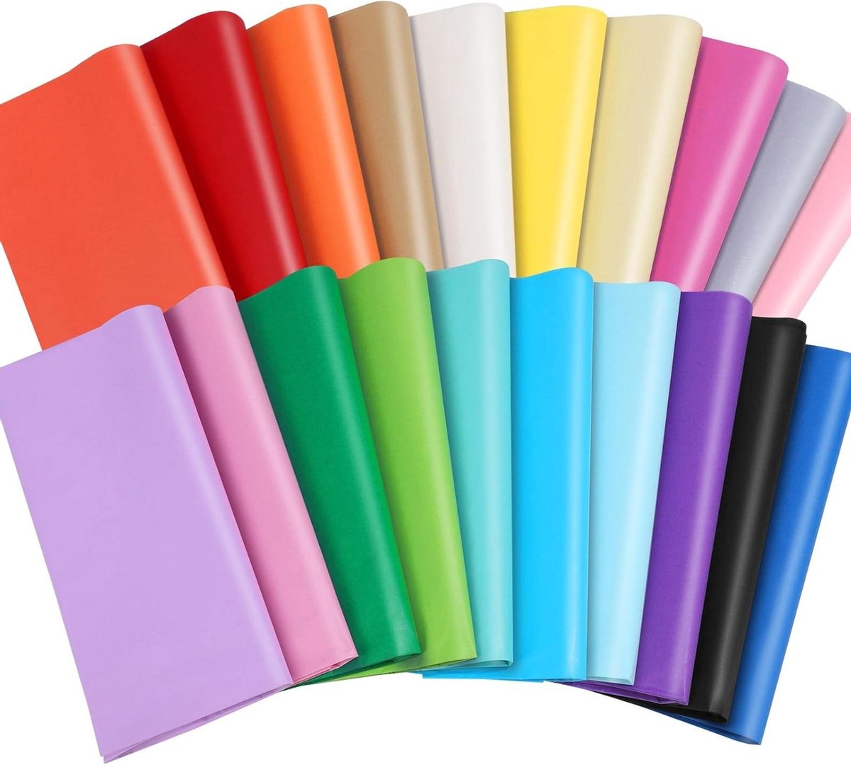 Allecto Premium - Zijdepapier 100 vellen 50 x 70 cm - Kleurrijk - Verjaardag en Bruiloft Decoratie - Verpakkingsmateriaal