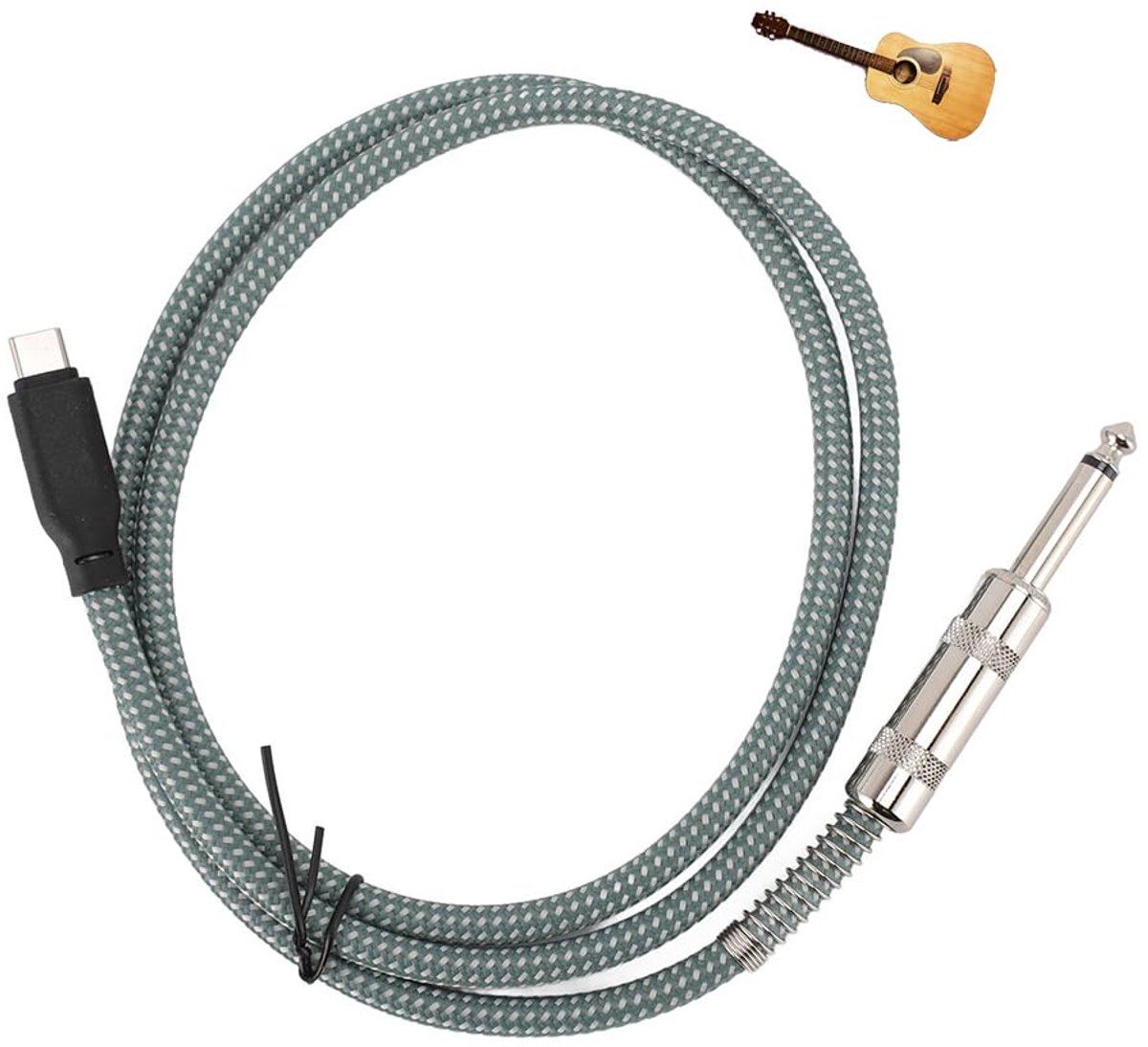 Allecto plus - Male naar Male Stereo 6,35 mm naar Type C Record Cord met 1 4 Inch naar USB C-kabel voor Google Pixel 4XL - 1m 3.3ft (1m / 3.3ft)