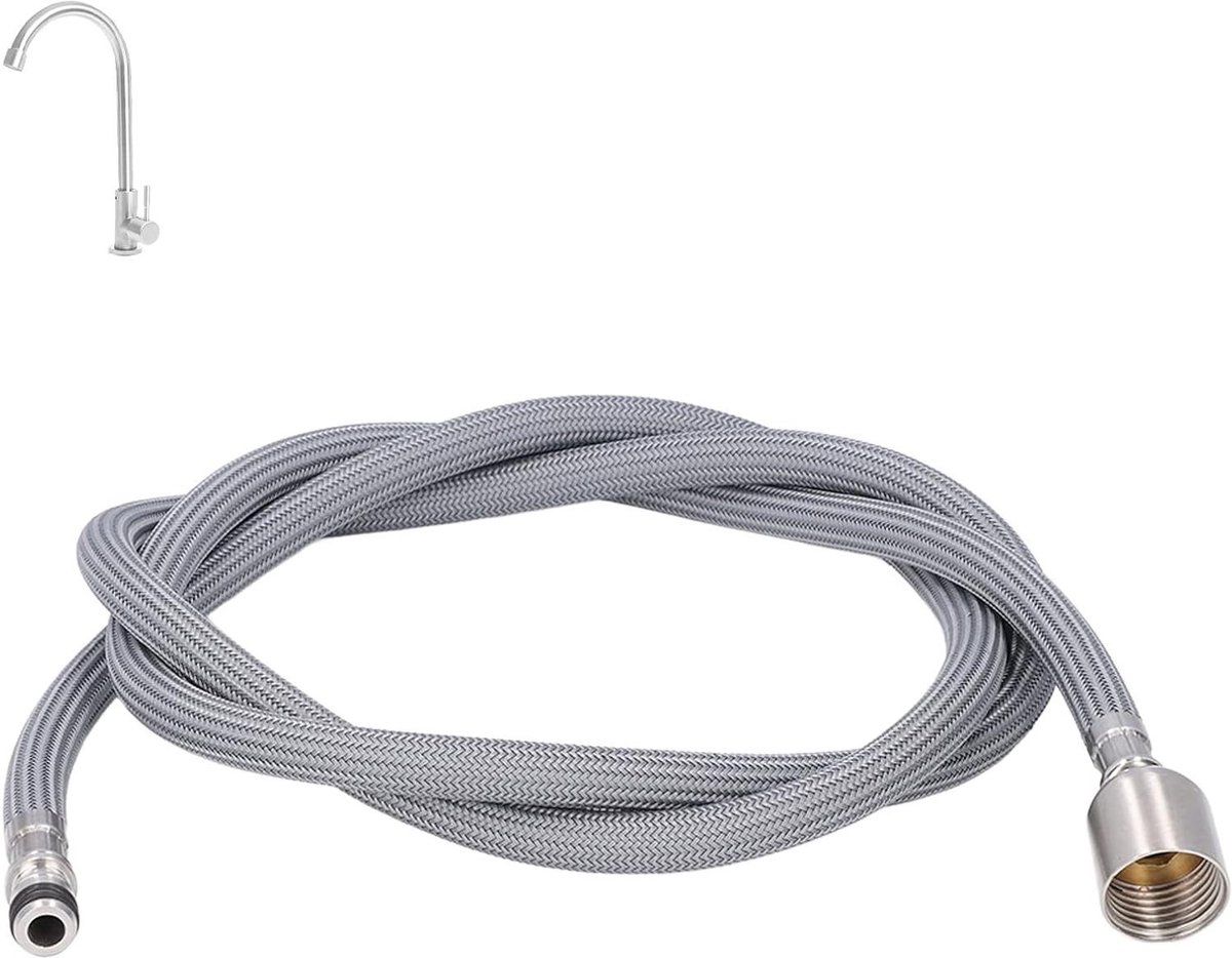 - Uittrekbare Kraanslang 15 meter nylon PVC - Keuken Badkamer vervanging