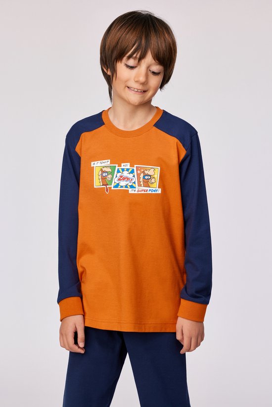 Woody Garçons- Pyjama homme orange foncé - taille 140/10J