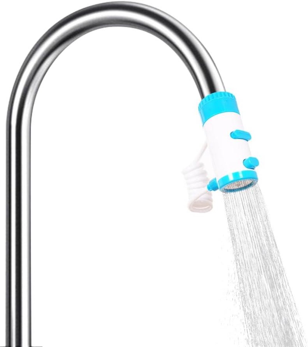 Allecto Premium - Universele Kraanverlenging 360 ° Draaibaar - Anti-splash - Badkamer en Keuken - Ruimtebesparende Kraansproeier - Eenvoudige Keukenkraanmontage