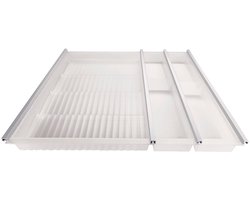 Kruideninzet Cuisio doorschijnend wit voor 600 mm Corpusbreedte Diepte 473 mm Bestekinzet voor Schuifladen van SOTECH
