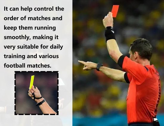 Referee Cards - Gele & Rode Kaart - Scheidsrechter Sports - Scheidsrechter Tools voor Basketball, Voetbal, School Sport (7.5 x 10.5 cm) van Merkloos	 — afbeelding 3